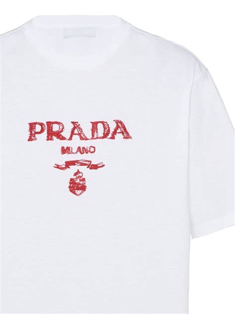 Prada Embroidered T